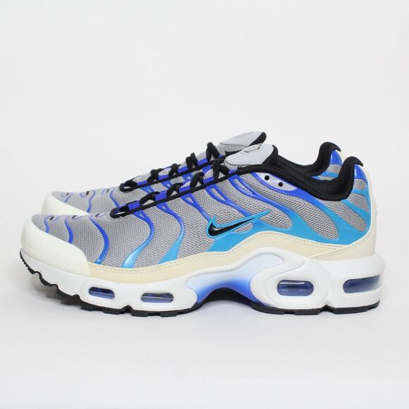 Nike Air Max Plus Big Kids Running Shoes Smoke Grey/ Black Size 7Y CD0609-019 - Picture 3 of 7